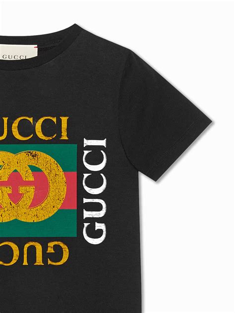 gucci kids children's cotton t-shirt with gucci logo|Children's cotton T.